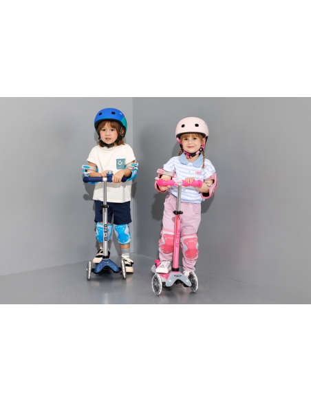 Hulajnoga Mini Micro Deluxe Galaxy GLITTER LED Navy Blue (świecące koła, brokatowe wykończenie)