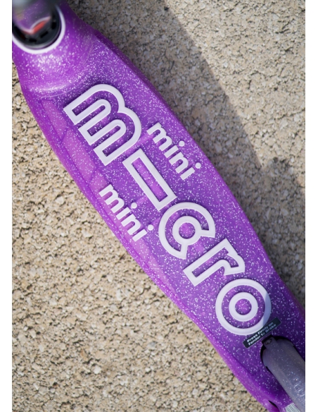 Hulajnoga Mini Micro Deluxe Fairy GLITTER LED Purple (świecące koła, brokatowe wykończenie)