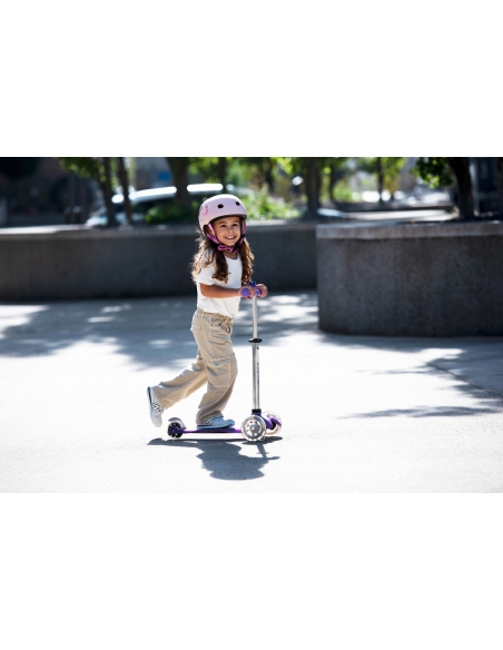 Hulajnoga Mini Micro Deluxe Fairy GLITTER LED Purple (świecące koła, brokatowe wykończenie)