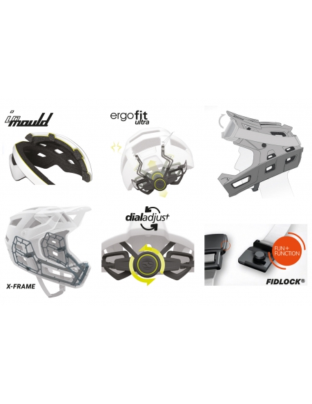 Kask rowerowy full face iXS Trigger FF MIPS Graphite