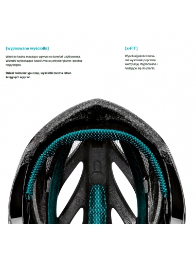 Kask rowerowy Uvex Stride Azure Mat