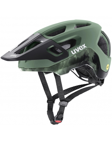 Kask rowerowy Uvex React MIPS Moss Green-Black Mat