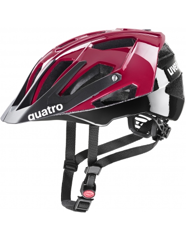 Kask rowerowy Uvex Quatro Ruby Red-Black
