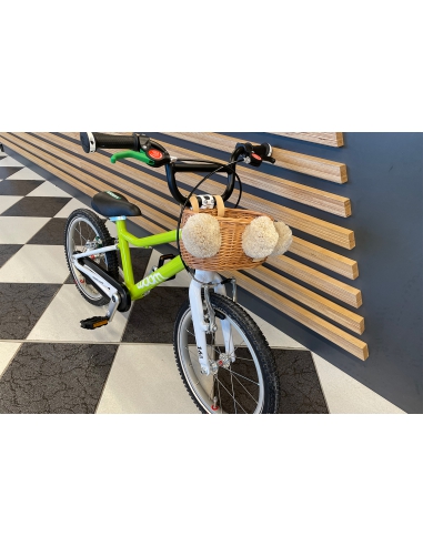 Naturalny wiklinowy koszyk MINI na rower...