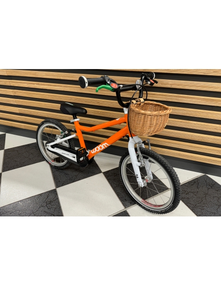 Naturalny wiklinowy koszyk MINI na rower dziecięcy lub rowerek biegowy (mocowany na paski)