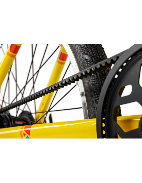 Rower dziecięcy Academy Grade 5 Belt (24") Yellow (napęd na pasek)