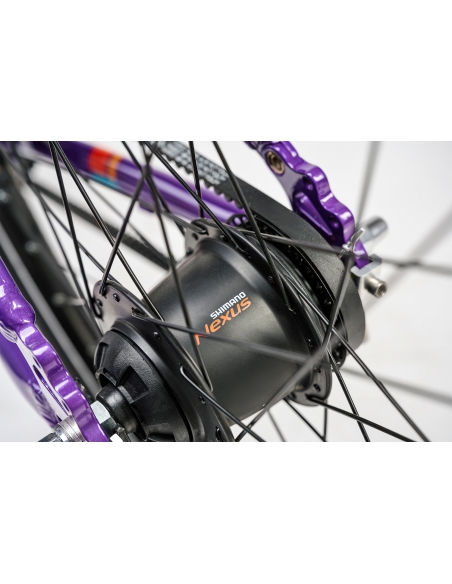 Rower dziecięcy Academy Grade 5 Belt (24") Purple (napęd na pasek)