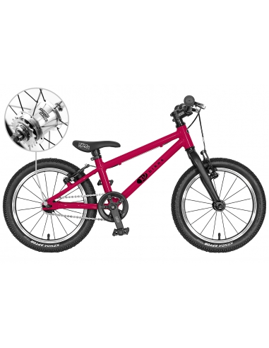 Rower dziecięcy Kubikes 16L AUTO Pink różowy (z automatyczną przerzutką)