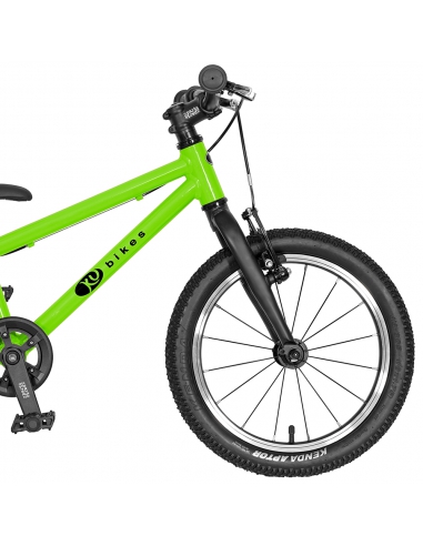 Rower dziecięcy Kubikes 16L AUTO Lime zielony (z automatyczną przerzutką)