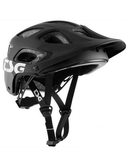 Kask rowerowy full face TSG Seek Youth FR Graphic Design - Flow Black-Yellow (odpinana garda)