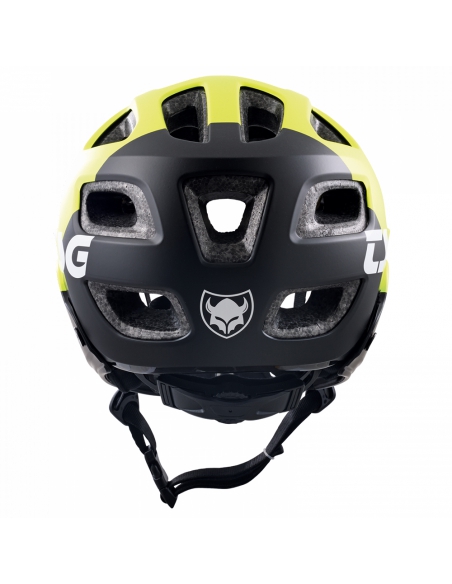 Kask rowerowy full face TSG Seek Youth FR Graphic Design - Flow Black-Yellow (odpinana garda)