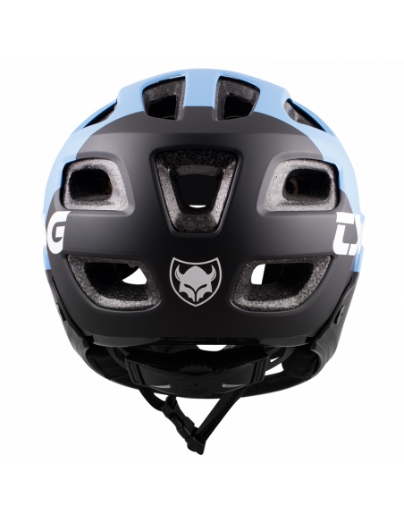 Kask rowerowy full face TSG Seek Youth FR Graphic Design - Flow Black-Azuro (odpinana garda)