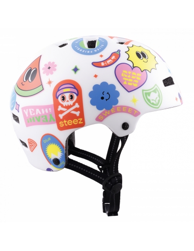 Kask TSG Nipper Maxi Graphic Design - White Happy Sticker