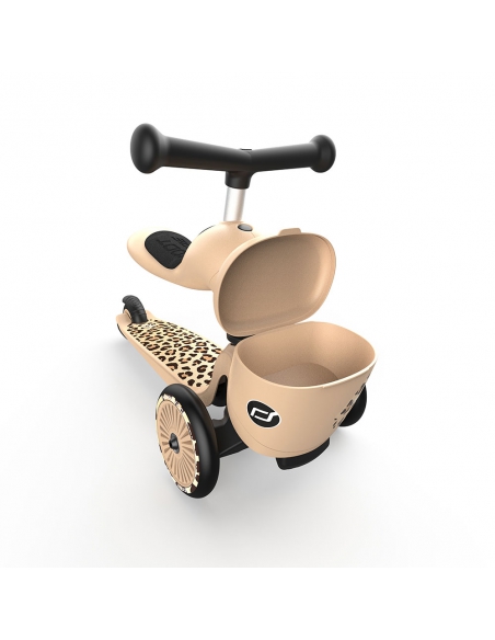 Hulajnoga i jeździk Scoot&Ride Highwaykick1 Lifestyle 2w1 Leopard + pasek do noszenia GRATIS