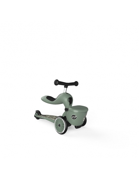 Hulajnoga i jeździk Scoot&Ride Highwaykick1 Lifestyle 2w1 Green Lines + pasek do noszenia GRATIS