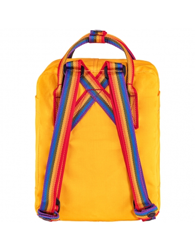 Plecak Fjallraven Kanken Rainbow Mini Warm Yellow - Rainbow Pattern