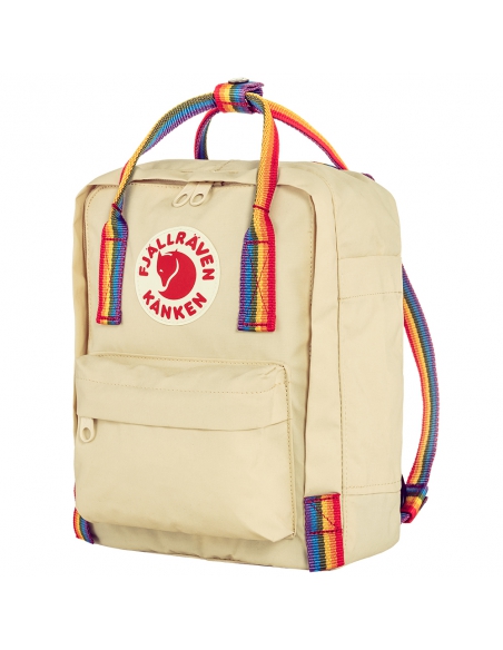 Plecak Fjallraven Kanken Rainbow Mini Light Oak - Rainbow Pattern