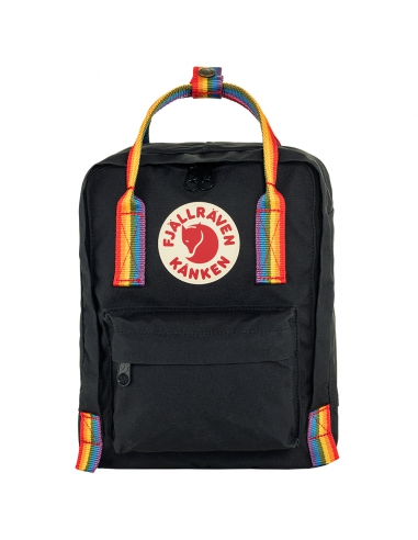 Plecak Fjallraven Kanken Rainbow Mini Black - Rainbow Pattern