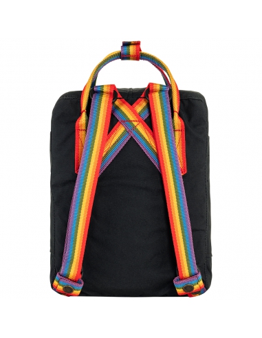 Plecak Fjallraven Kanken Rainbow Mini Black - Rainbow Pattern