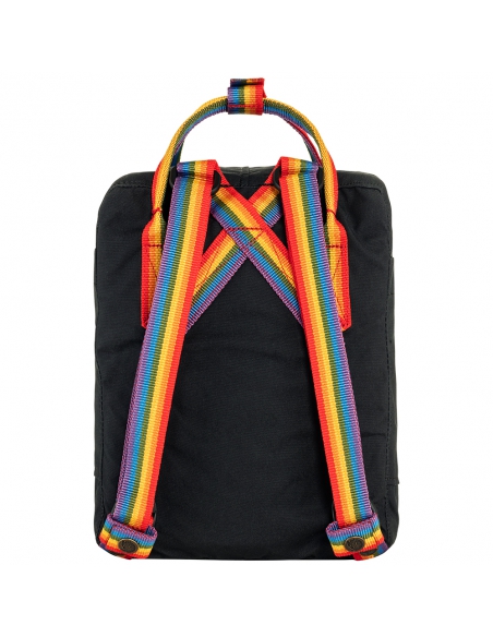 Plecak Fjallraven Kanken Rainbow Mini Black - Rainbow Pattern