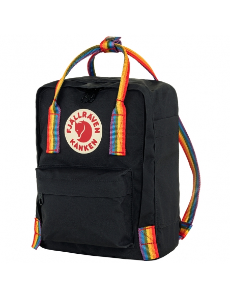 Plecak Fjallraven Kanken Rainbow Mini Black - Rainbow Pattern