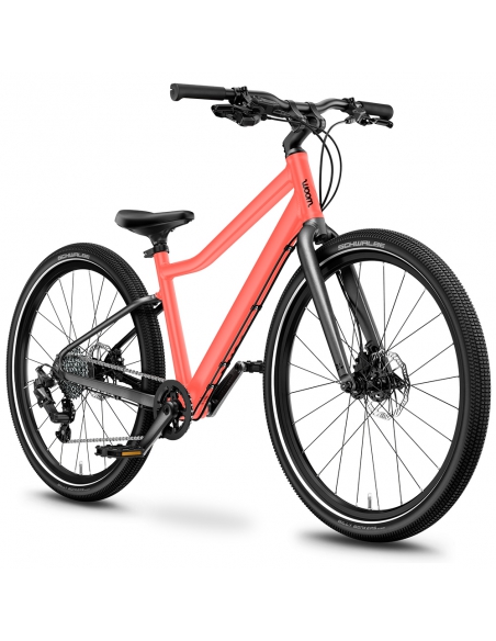 Rower dziecięcy woom 5 EXPLORE Neon Coral (24") koralowy