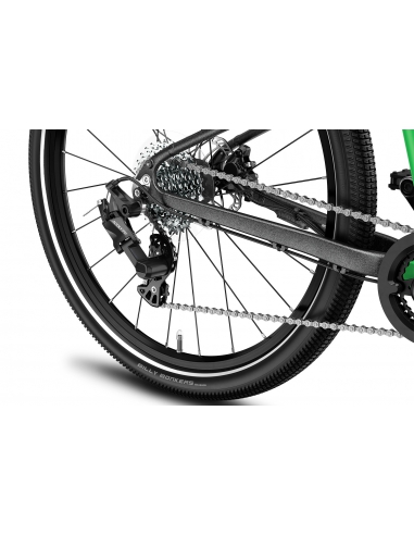 Rower dziecięcy woom 5 EXPLORE Jungle Green (24") zielon