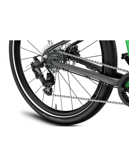 Rower dziecięcy woom 5 EXPLORE Jungle Green (24") zielon