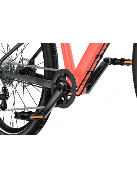 Rower dziecięcy woom 5 EXPLORE Neon Coral (24") koralowy