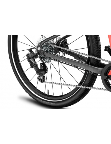 Rower dziecięcy woom 5 EXPLORE Neon Coral (24") koralowy