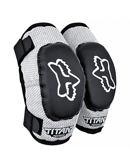 Ochraniacze na łokcie FOX Peewee Titan Elbow Pads Black/Silver