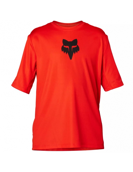 Koszulka rowerowa FOX Junior Ranger Jersey Fluorescent Red