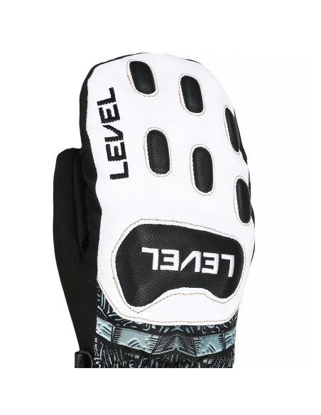Rękawice narciarskie Level Race JR Mitten (jednopalczaste) PK-White