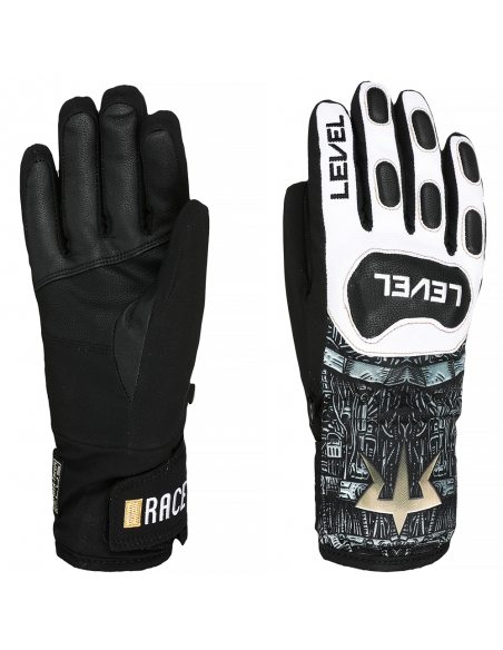 Rękawice narciarskie Level Race JR PK-White