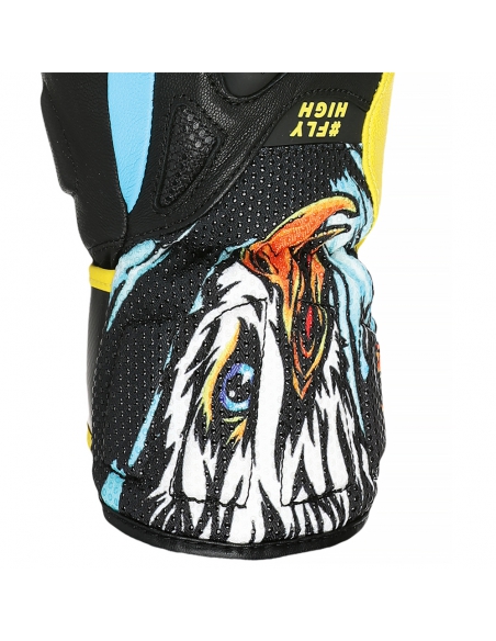 Rękawice narciarskie Level SQ JR CF Mitten (jednopalczaste) Yellow-Blue