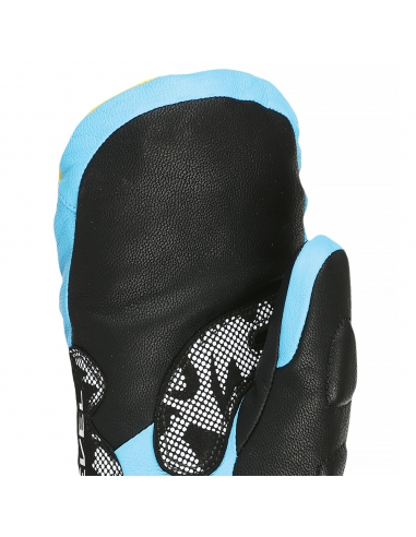 Rękawice narciarskie Level SQ JR CF Mitten (jednopalczaste) Yellow-Blue