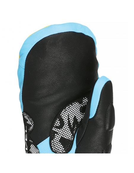 Rękawice narciarskie Level SQ JR CF Mitten (jednopalczaste) Yellow-Blue