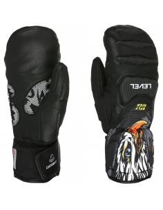 Rękawice narciarskie Level SQ JR CF Mitten (jednopalczaste) PK-Black