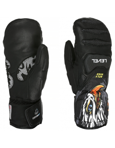 Rękawice narciarskie Level SQ JR CF Mitten (jednopalczaste) PK-Black