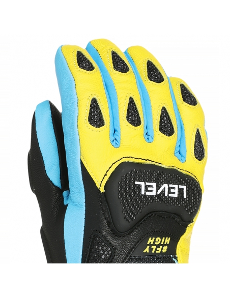 Rękawice narciarskie Level SQ JR CF Yellow-Blue