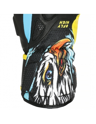 Rękawice narciarskie Level SQ JR CF Yellow-Blue