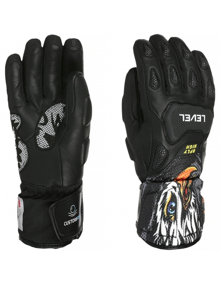 Rękawice narciarskie Level SQ JR CF PK-Black