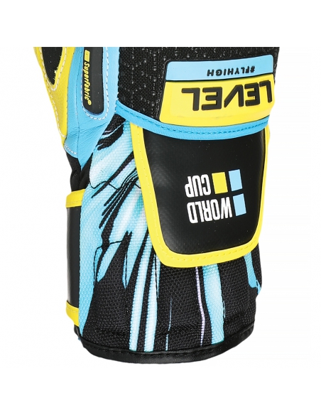 Rękawice narciarskie Level WorldCup JR CF Mitten (jednopalczaste) Yellow-Blue