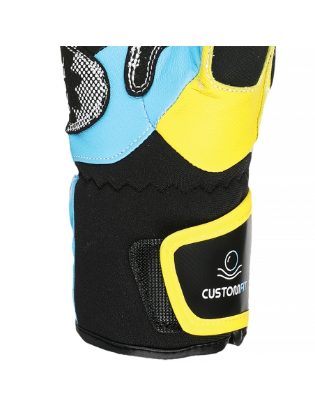 Rękawice narciarskie Level WorldCup JR CF Mitten (jednopalczaste) Yellow-Blue
