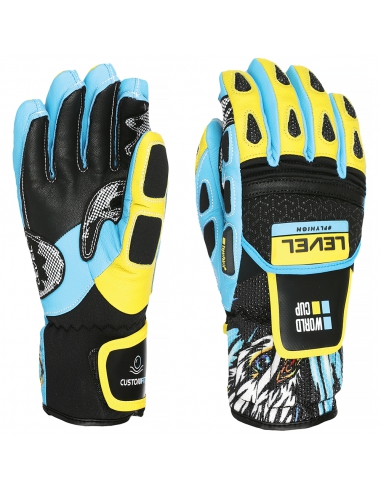 Rękawice narciarskie Level WorldCup JR CF Yellow-Blue