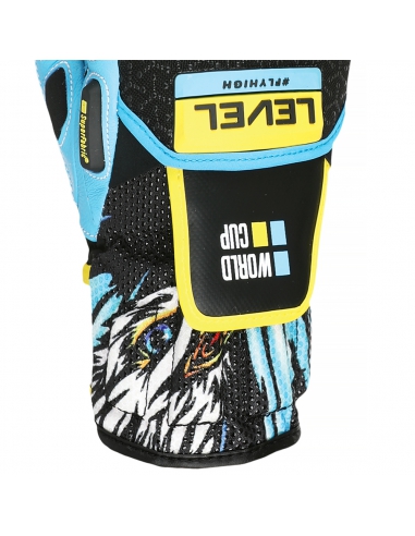 Rękawice narciarskie Level WorldCup JR CF Yellow-Blue