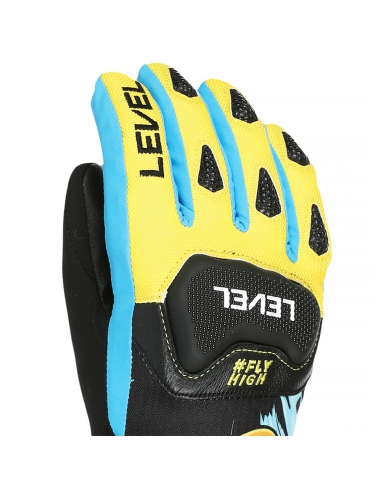Rękawice narciarskie Level Race JR Yellow-Blue
