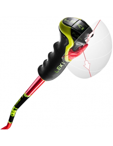 Kije narciarskie gigantowe Leki WCR TBS GS 3D Red (Trigger 3D)