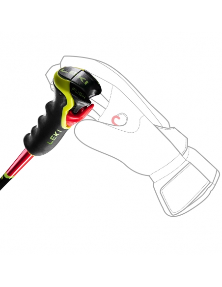 Kije narciarskie gigantowe Leki WCR TBS GS 3D Red (Trigger 3D)