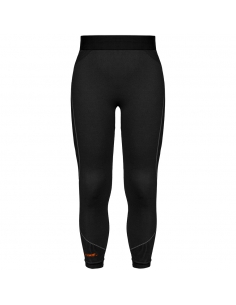 Spodnie termoaktywne dziecięce Reusch Leggings Junior Warm Black/Orange-Popsicle
